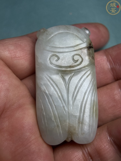 古玩玉器玉佩蟬真品鑒賞圖