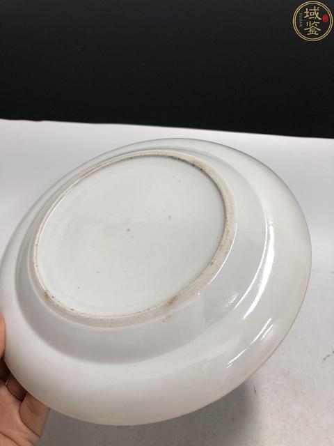 古玩陶瓷清晚·廣彩花蝶紋盤拍賣，當前價格2688元