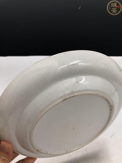 古玩陶瓷清晚·廣彩花蝶紋盤拍賣，當前價格2688元