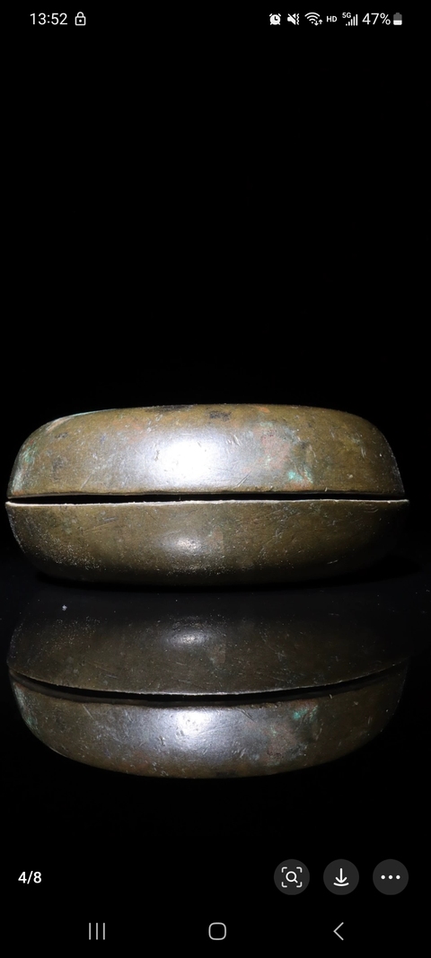 古玩銅器清代搖鈴真品鑒賞圖