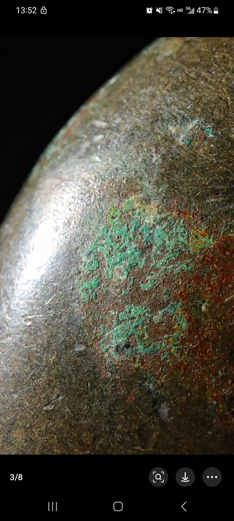 古玩銅器清代搖鈴真品鑒賞圖
