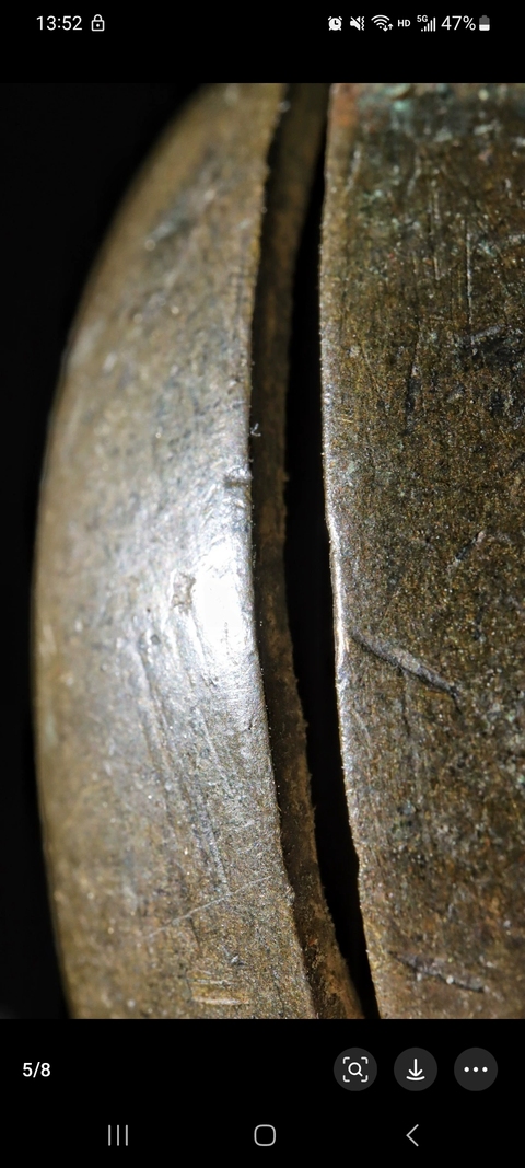 古玩銅器清代搖鈴真品鑒賞圖