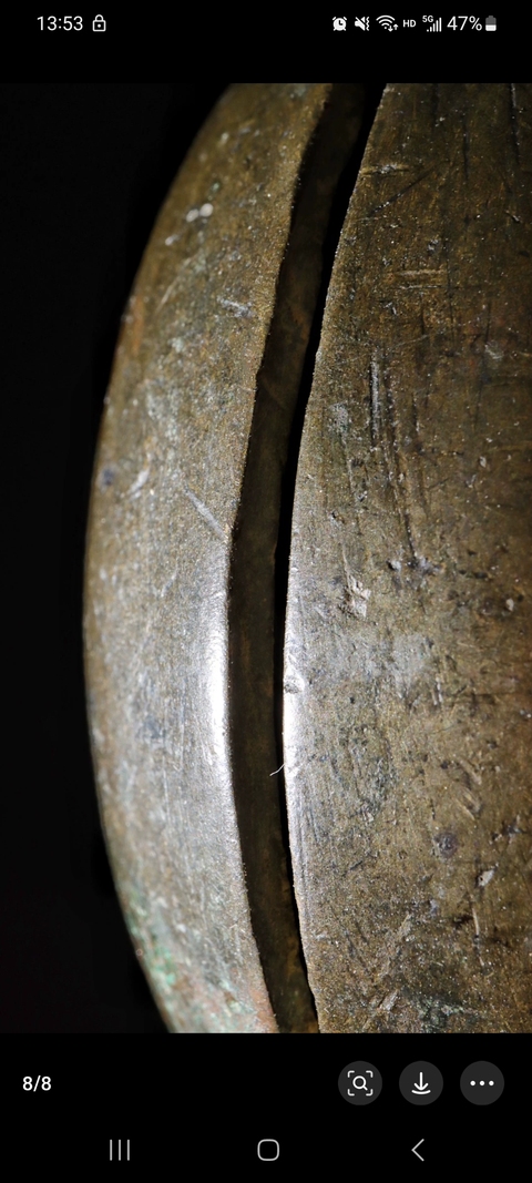 古玩銅器清代搖鈴真品鑒賞圖