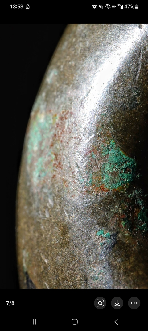 古玩銅器清代搖鈴真品鑒賞圖