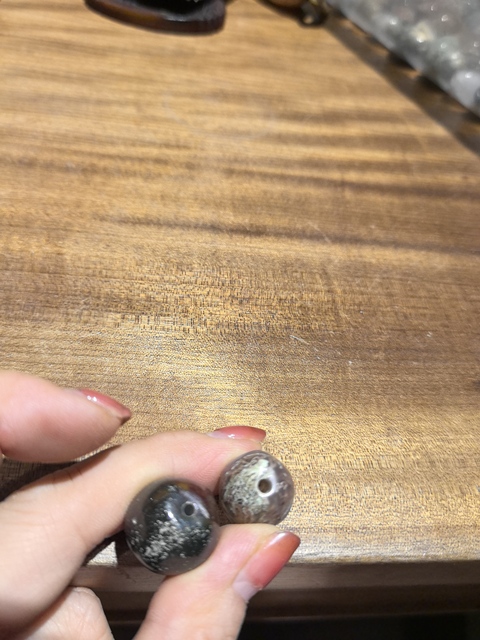 古玩玉器瑪瑙珠真品鑒賞圖