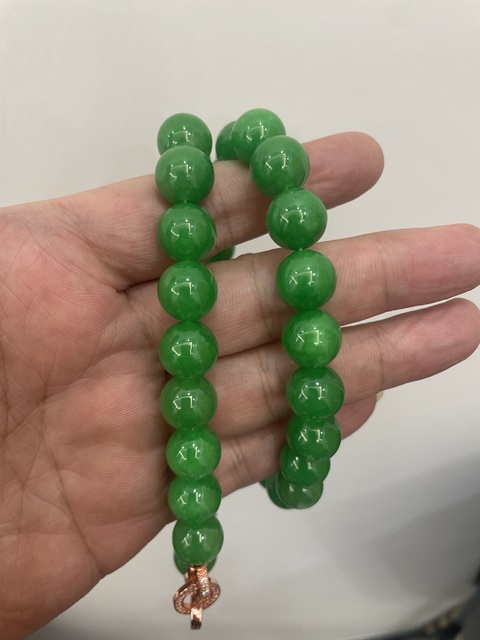 古玩玉器翡翠項鏈真品鑒賞圖