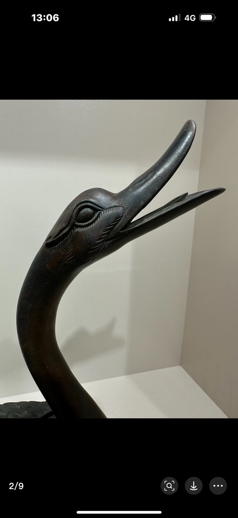 古玩銅器鴨熏真品鑒賞圖