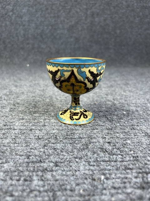 古玩雜項(xiàng)景泰藍(lán)杯子真品鑒賞圖