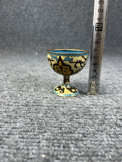 古玩雜項(xiàng)景泰藍(lán)杯子真品鑒賞圖