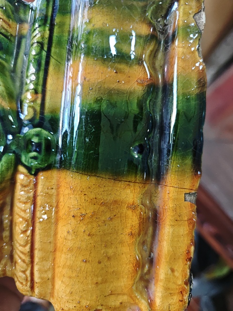 古玩陶瓷三彩獅子塑像拍賣,當前價格888元