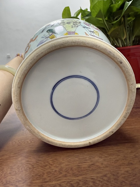 古玩陶瓷粉彩將軍罐真品鑒賞圖