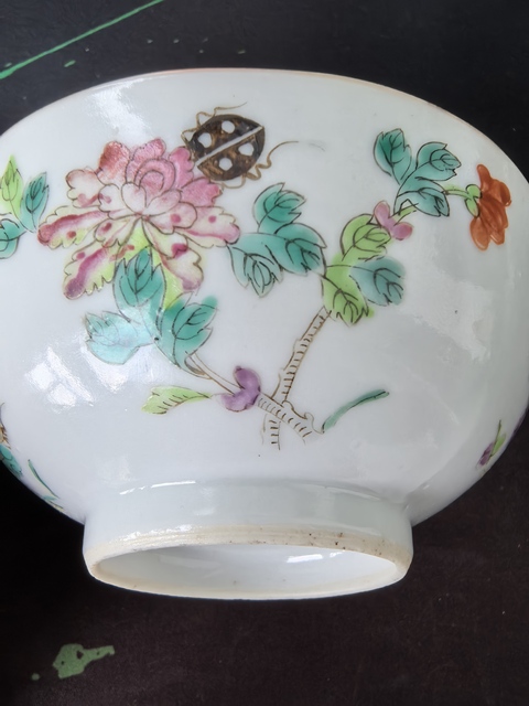 古玩陶瓷一鳴驚人粉彩碗真品鑒賞圖