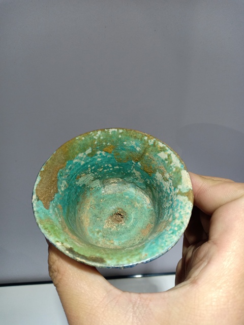 古玩陶瓷琺華彩高足杯真品鑒賞圖