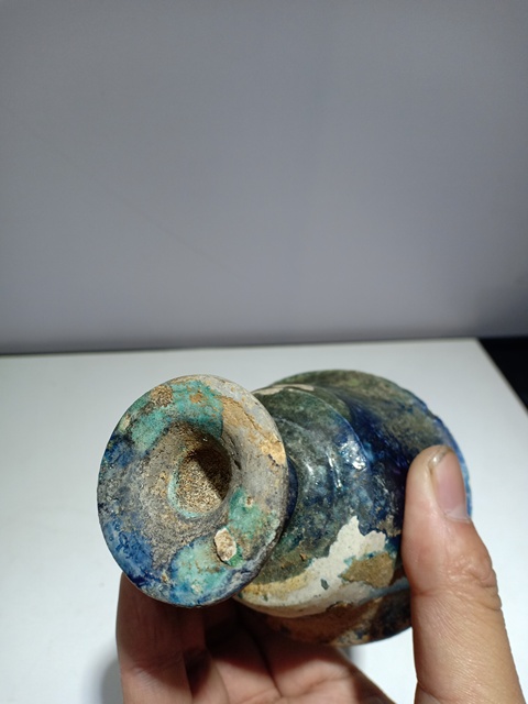 古玩陶瓷琺華彩高足杯真品鑒賞圖