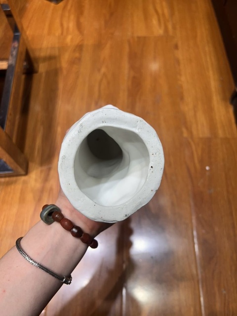 古玩陶瓷德化窯白釉觀音雕像真品鑒賞圖