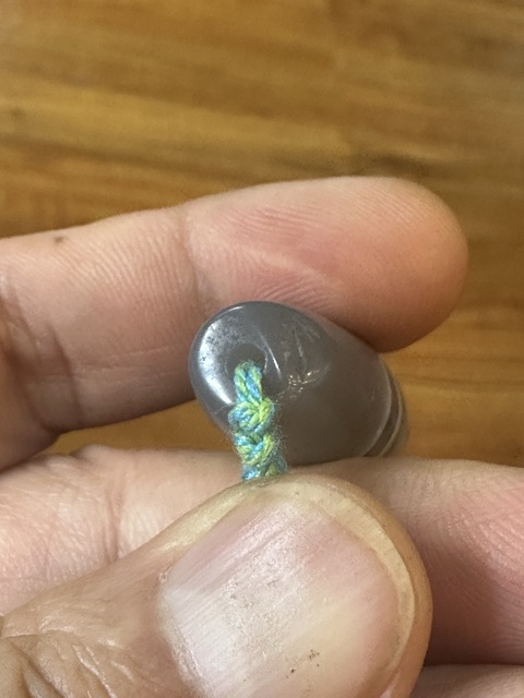 古玩玉器纏絲瑪瑙管珠真品鑒賞圖