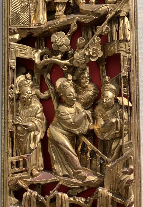 古玩雜項金漆木雕真品鑒賞圖