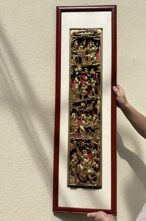 古玩雜項金漆木雕真品鑒賞圖