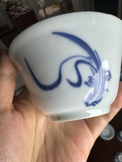 古玩陶瓷青花杯真品鑒賞圖