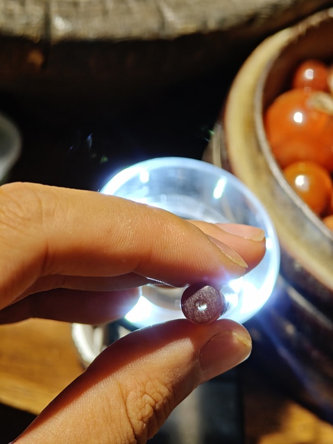 古玩玉器瑪瑙管珠真品鑒賞圖