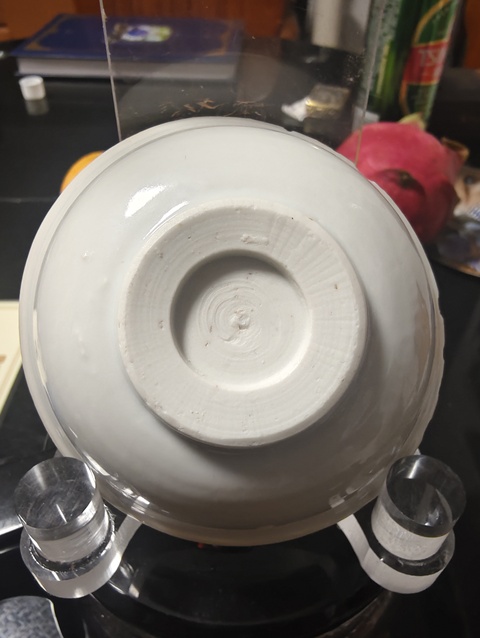 古玩陶瓷晚明青花玉璧底盤真品鑒賞圖