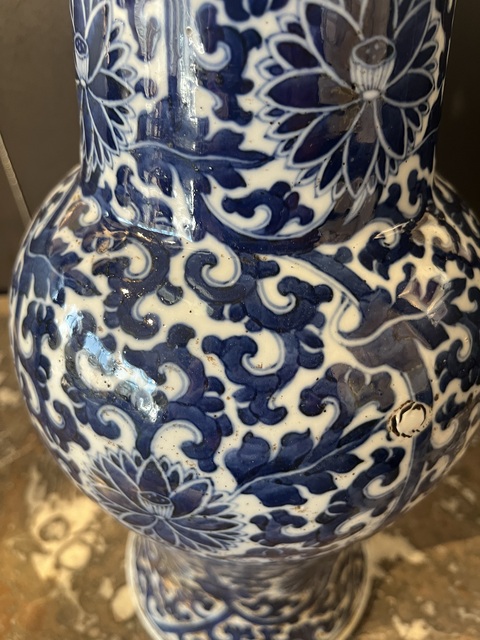 古玩陶瓷青花鳳尾尊真品鑒賞圖