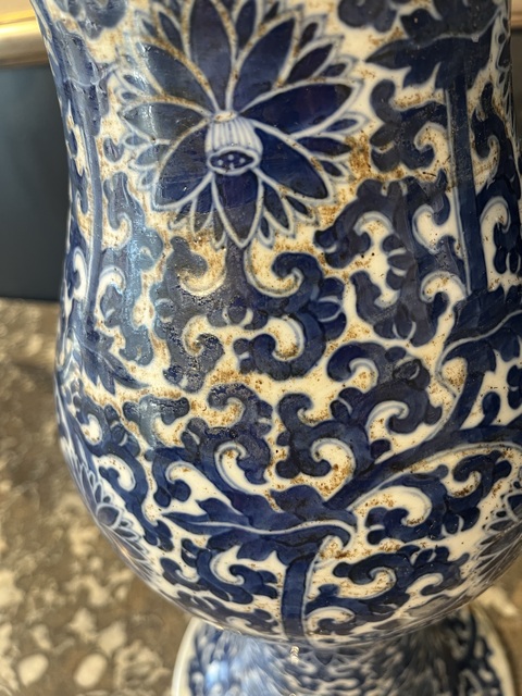 古玩陶瓷青花鳳尾尊真品鑒賞圖