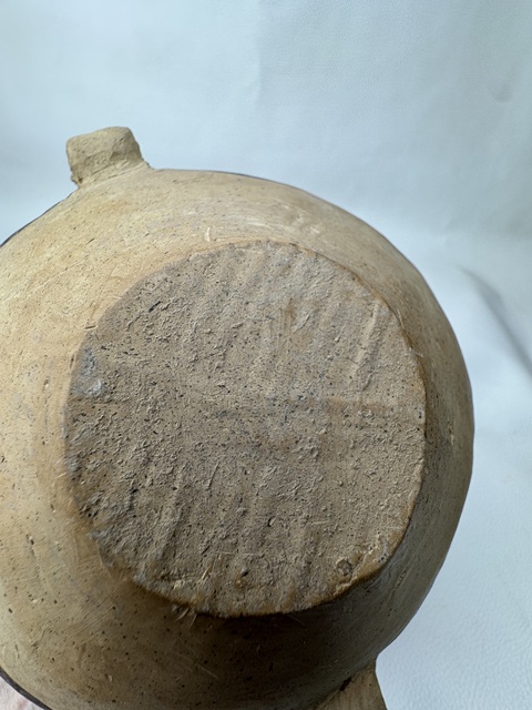 古玩陶瓷馬廠·網(wǎng)格折線連珠紋雙耳壺真品鑒賞圖