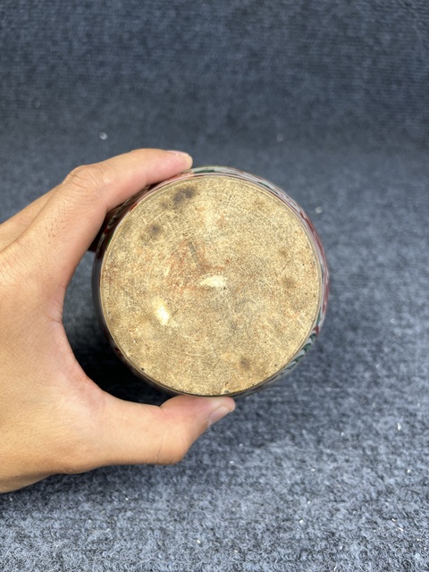古玩陶瓷五彩鳳穿牡丹紋罐拍賣，當前價格3888元