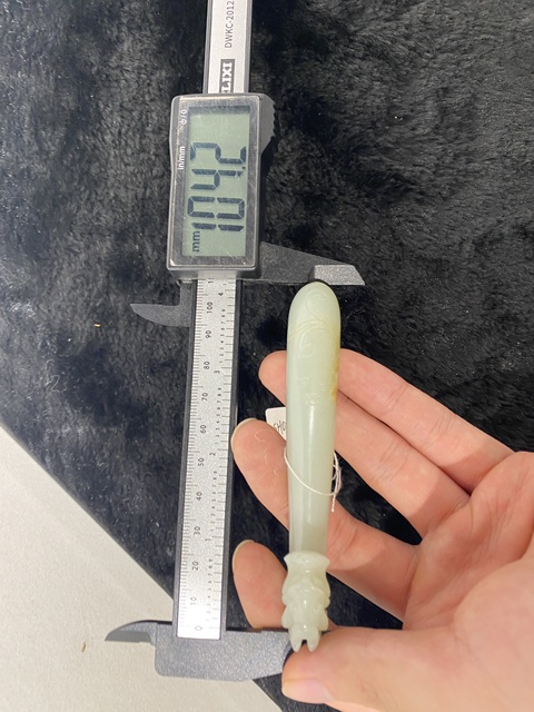 古玩玉器和田玉雕“蒼龍教子”帶鉤真品鑒賞圖
