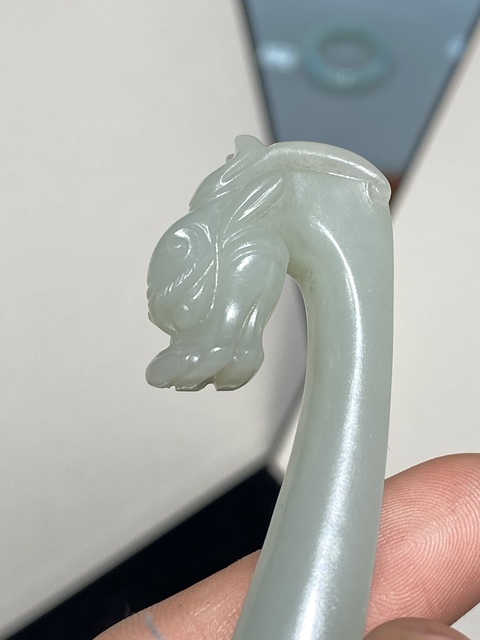 古玩玉器和田玉雕“蒼龍教子”帶鉤真品鑒賞圖