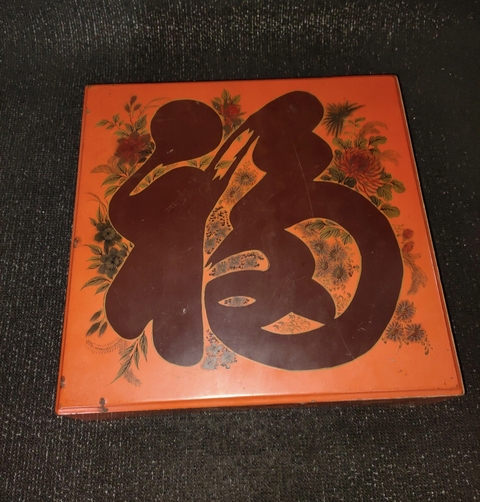 古玩陶瓷珊瑚紅釉描金開光花鳥紋粉彩九攢盤真品鑒賞圖
