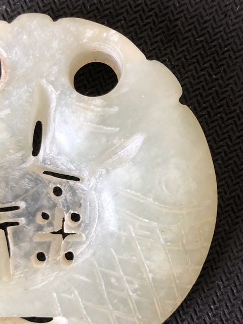 古玩玉器岫玉雕“雙魚佩”拍賣,當前價格150元