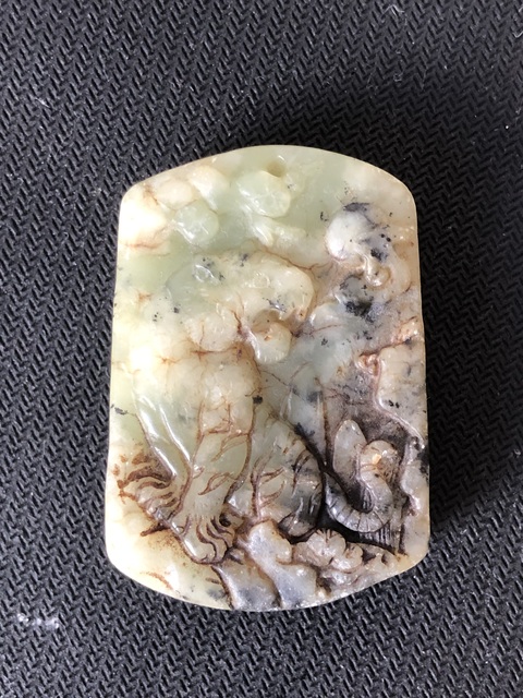 古玩玉器和田玉雕“虎虎生威”牌拍賣,當前價格200元