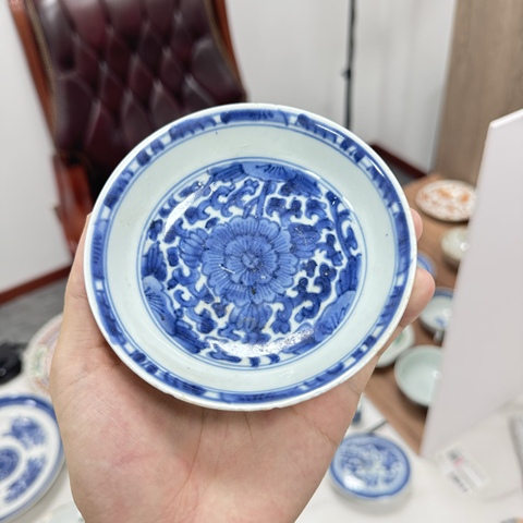 古玩陶瓷康熙青花小碟真品鑒賞圖