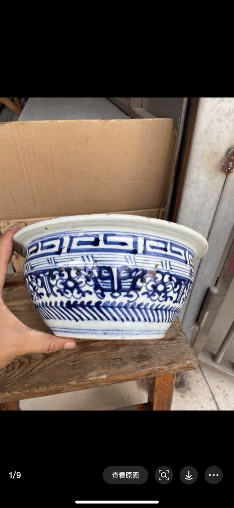 古玩陶瓷拐子龍紋青花香爐真品鑒賞圖