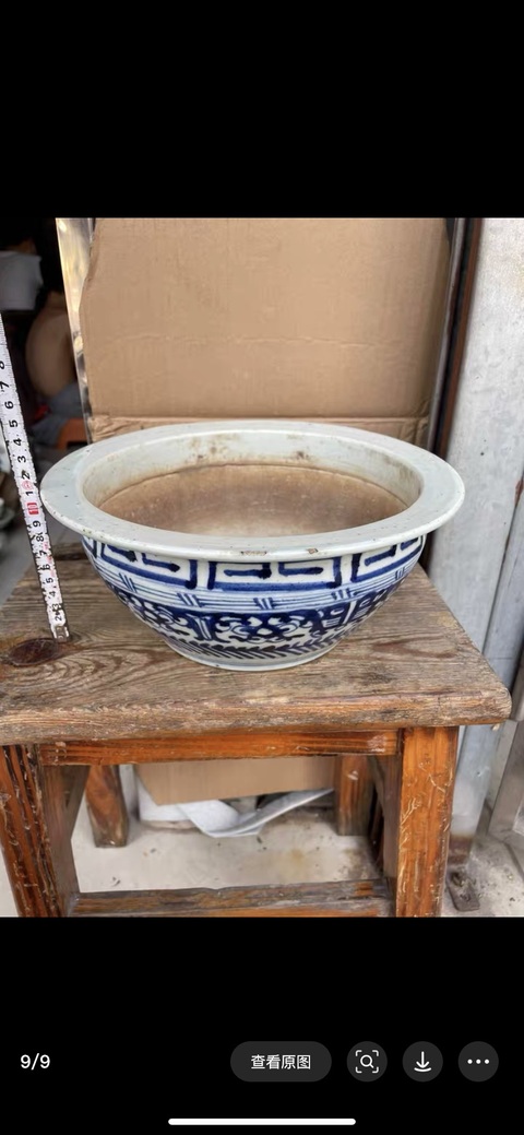 古玩陶瓷拐子龍紋青花香爐真品鑒賞圖