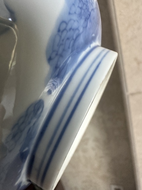 古玩陶瓷人物紋青花碗真品鑒賞圖