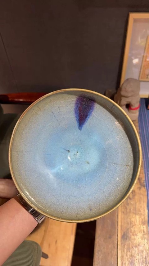 古玩陶瓷元鈞真品鑒賞圖