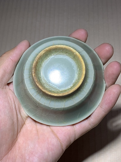 古玩陶瓷龍泉茶碗真品鑒賞圖
