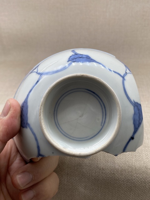 古玩陶瓷青花秋葵圖撇口碗拍賣，當(dāng)前價(jià)格0元