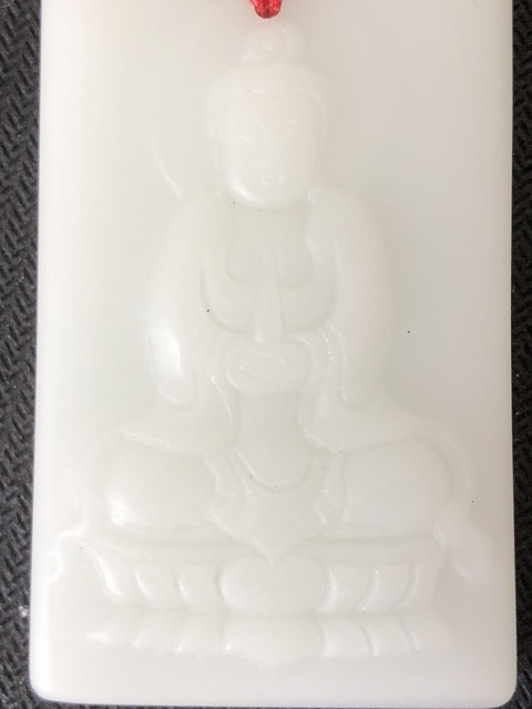古玩玉器阿富汗玉雕“佛牌”拍賣(mài)，當(dāng)前價(jià)格250元