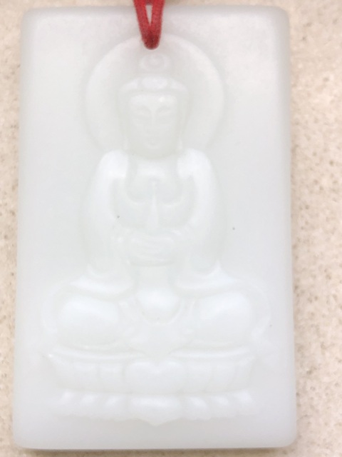 古玩玉器阿富汗玉雕“佛牌”拍賣(mài)，當(dāng)前價(jià)格250元