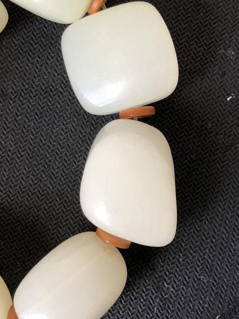 古玩玉器阿富汗玉珠串真品鑒賞圖