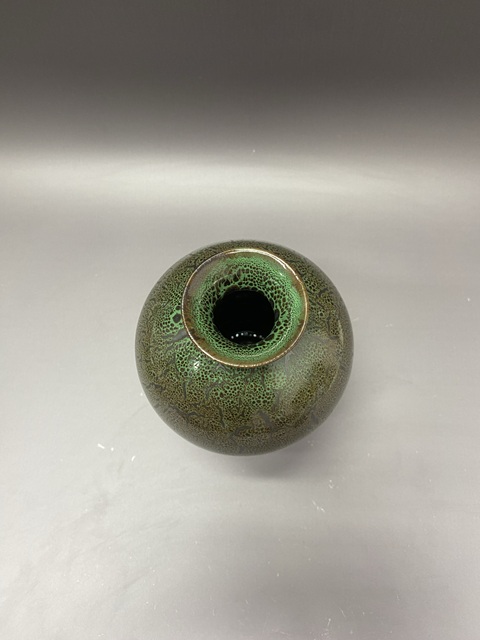 古玩陶瓷創匯·窯變綠釉貴妃笑·梅瓶拍賣，當前價格139元