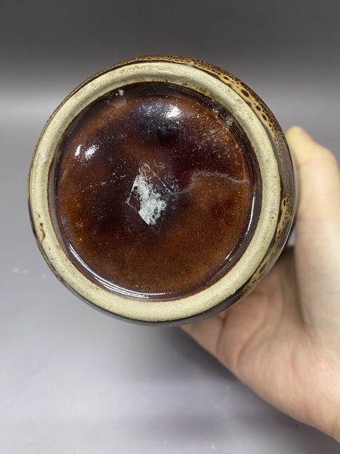 古玩陶瓷創匯·窯變綠釉貴妃笑·梅瓶拍賣，當前價格139元