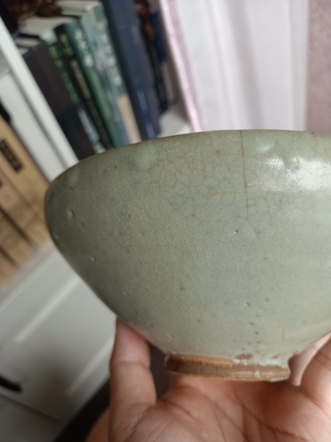 古玩陶瓷金鈞紅斑大碗拍賣,當前價格3000元