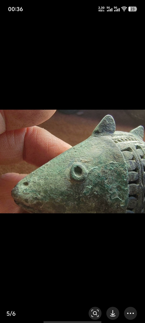 古玩銅器銅魚真品鑒賞圖