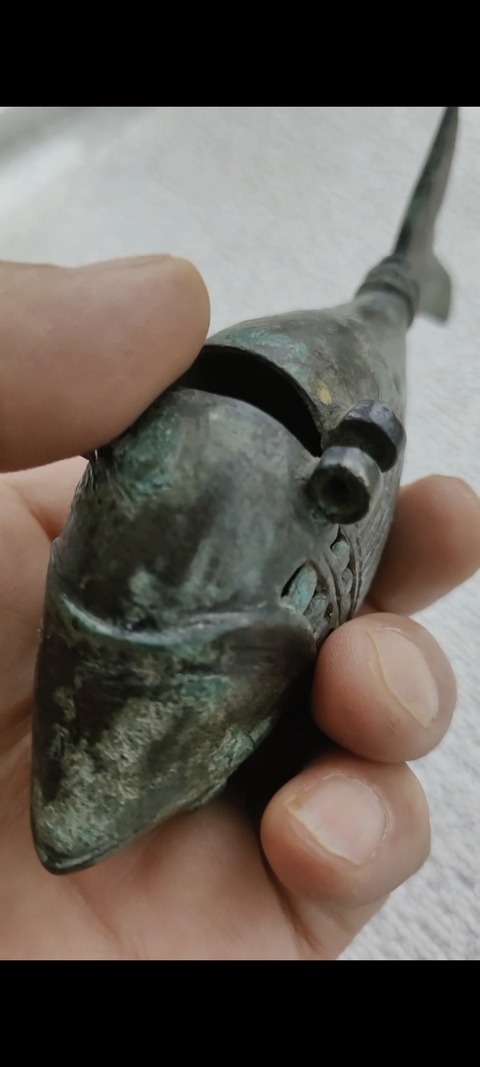 古玩銅器銅魚真品鑒賞圖