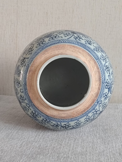 古玩陶瓷清中青花罐真品鑒賞圖